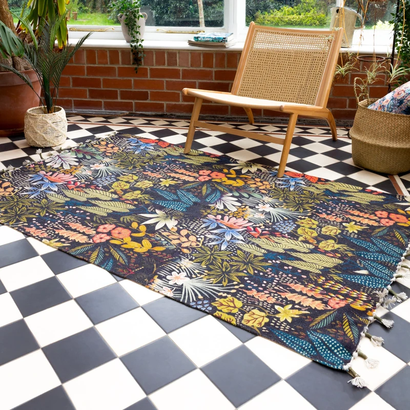 furn. Wylder Tropics Dell Tropical Cotton Indoor Rug - Image 1