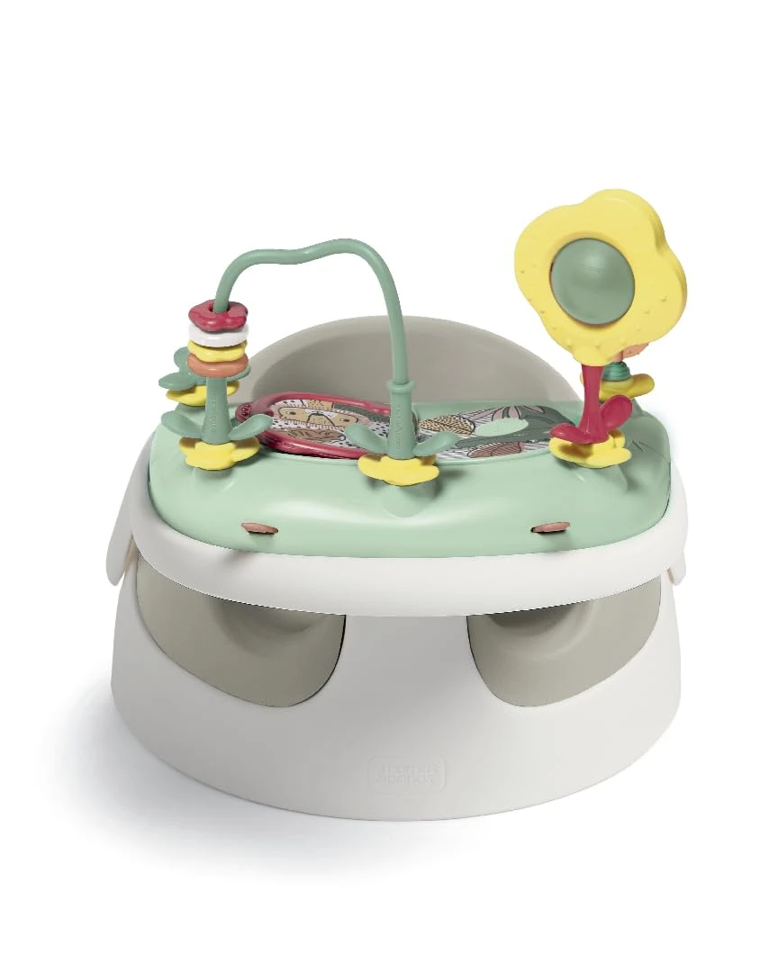 Mamas & Papas Baby Snug Seat and Activity Tray with Adjustable Features, Supportive, Stable and Easy Clean Design in Clay, Suitable from 3 to12 Month Approx