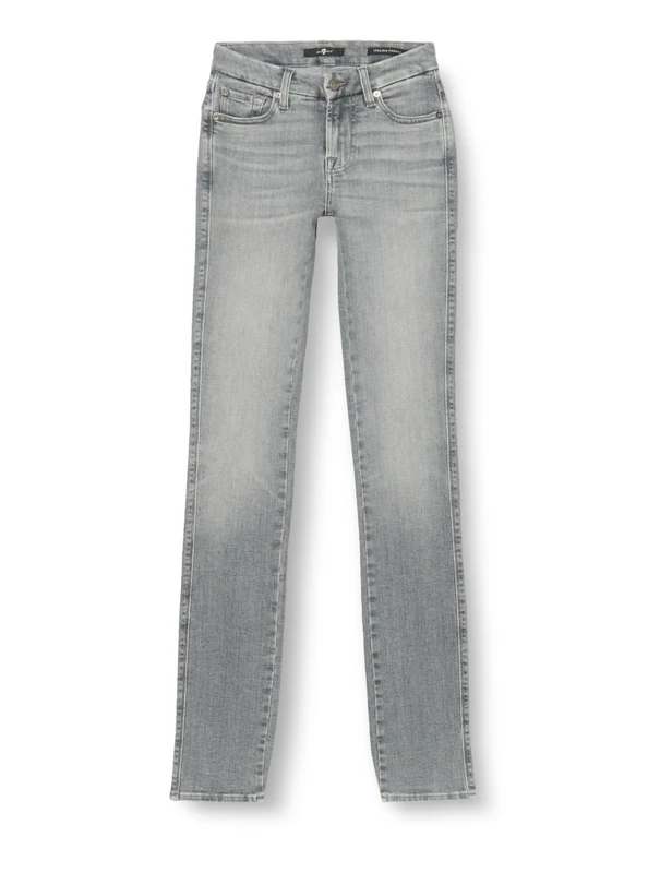 7 For All Mankind Women's Kimmie Straight SliIllRun Jeans, Grey,