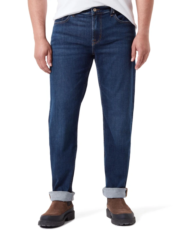 7 For All Mankind Men's Slimmy Stretch Tek Timeless Jeans, Dark Blue, W40