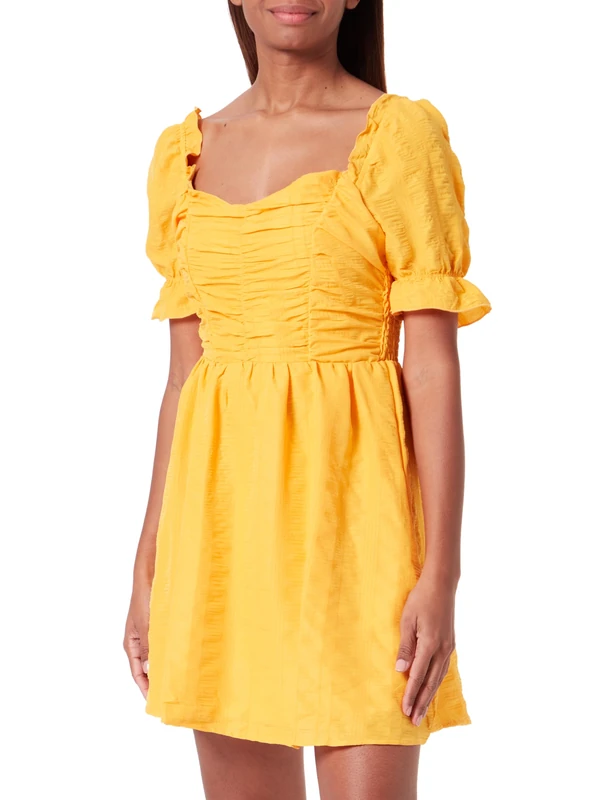 caneva Women's Off-Shoulder Mini Dress, Orange, L