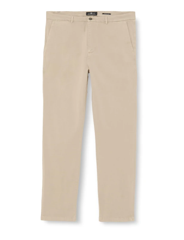 7 For All Mankind Men's Slimmy Chino TAP. LuxPerSat Shorts, Grey, W33