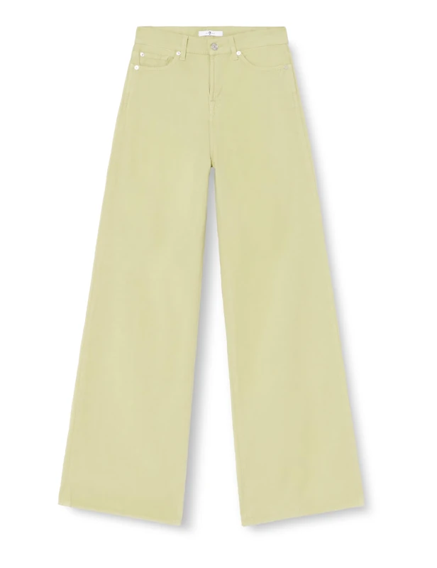 7 For All Mankind Women's Lotta Linen Shorts, Green, W25