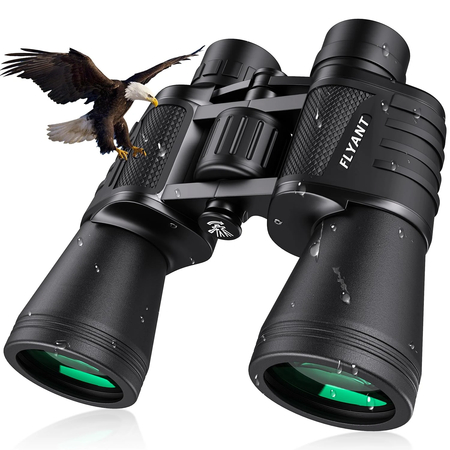 20x50 High Powered Binoculars for Adults, Waterproof Compact Binoculars with Low Light Vision, Ideal Essenstials for Travel Camping Bird Watching Cruise Hunting Football Games (Carrying Bag Included)
