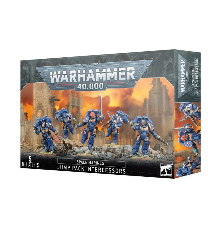 Games Workshop - Warhammer 40,000 - Space Marines: Jump Pack Intercessors, Blue