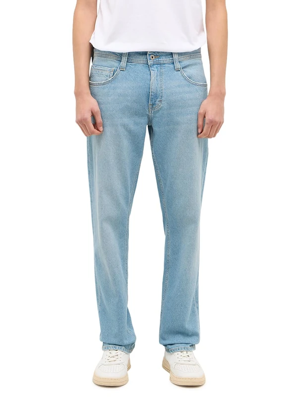 MUSTANG Men's Style Denver Straight Jeans, Medium Blue 335, 31 W/30 L