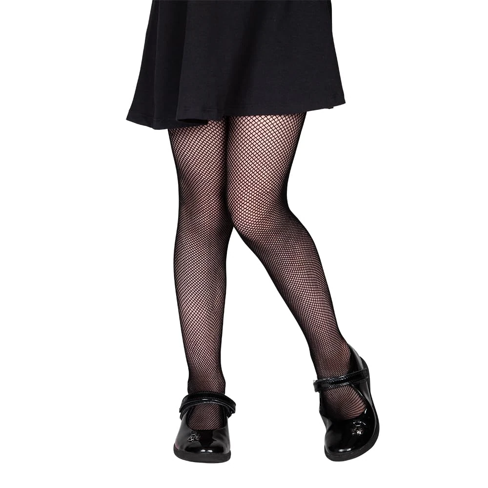 Wicked Costumes Kids Black Fishnet Tights - Medium (7-10 Years)