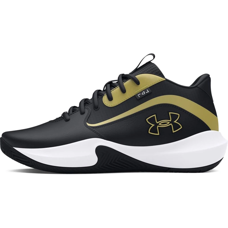 Under Armour UA Lockdown 7 Basketball Shoes - Black Metallic Gold