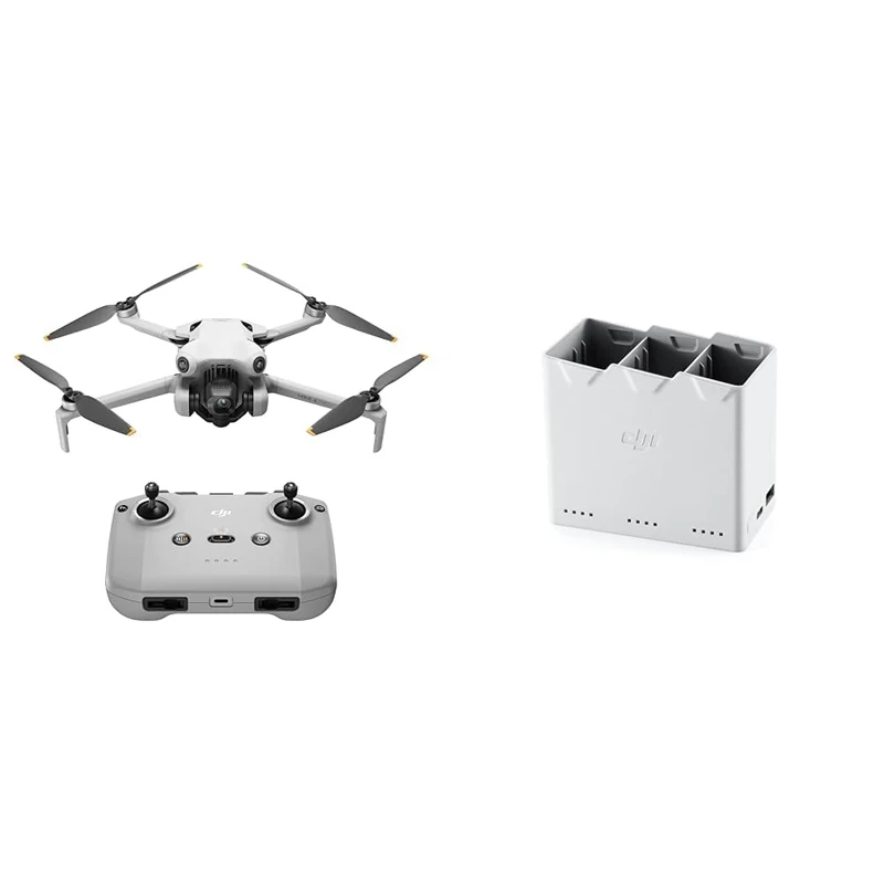 DJI Mini 4 Pro with RC-N2 Controller - 4K HDR Video Camera Drone, Under 0.549 lbs, Two-Way Charging Hub