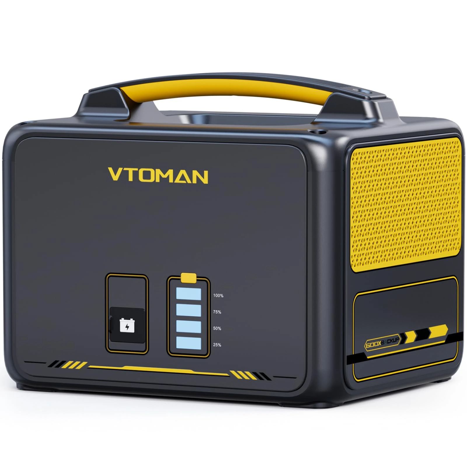VTOMAN Jump 600X Extra Battery 640Wh - for Jump 600X Portable Power Station, LiFePO4 Expansion Battery Emergency Power Supply with BMS Protection, for Home Use, Backup, Camping, Blackout, RV, Vans