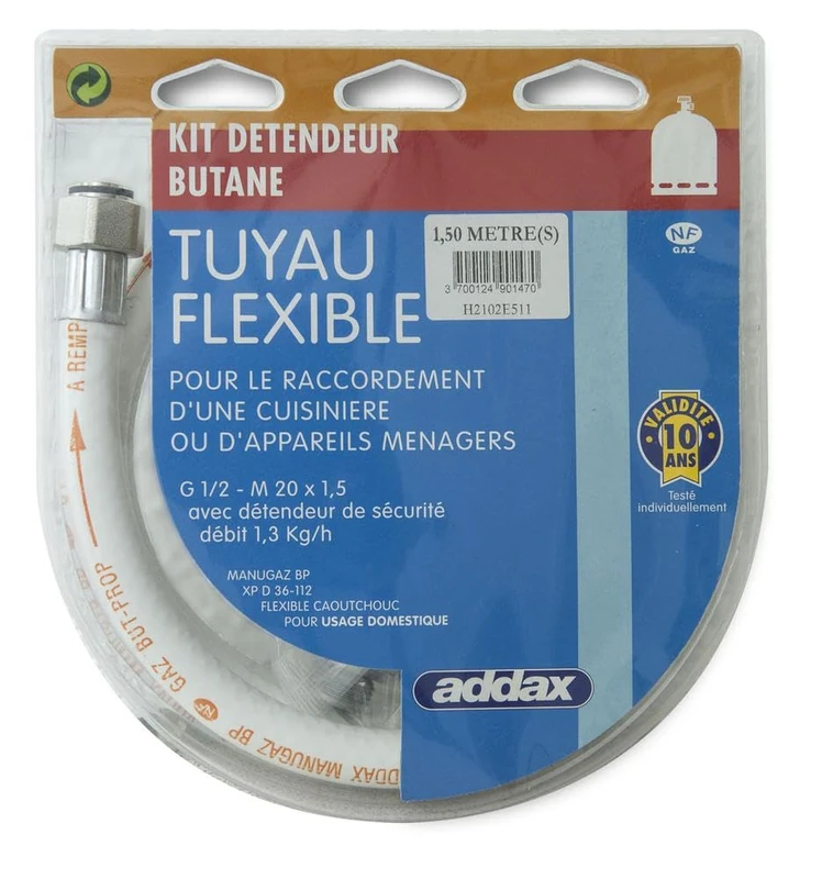 ADDAX Butane Flexible KIT 1M5 + DETENDEUR Brand