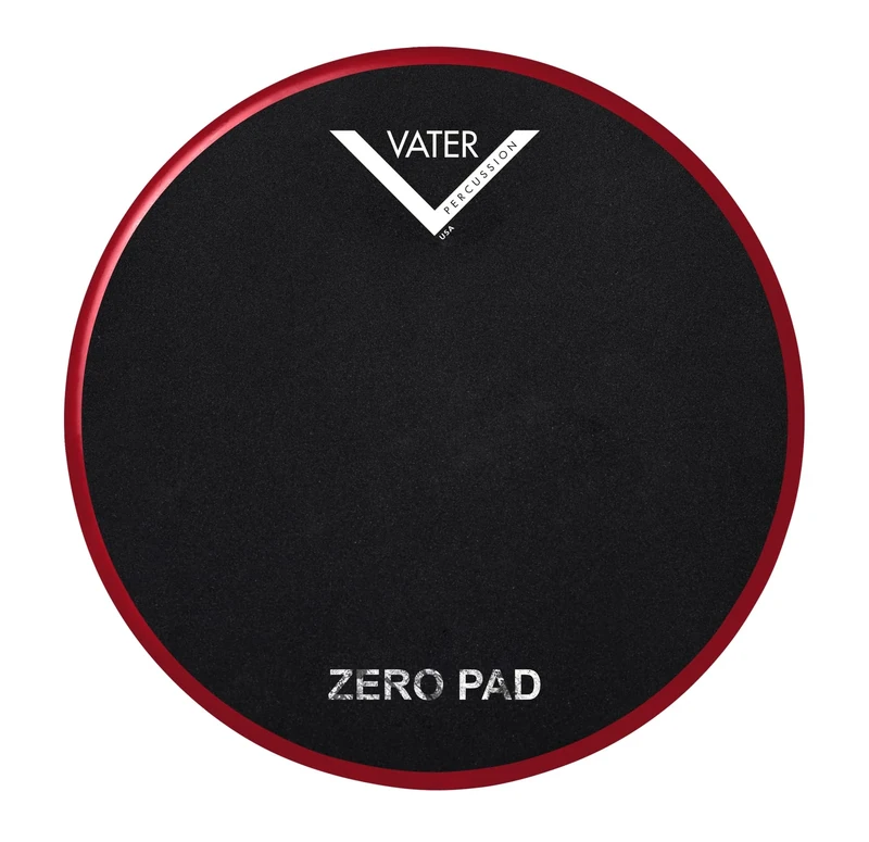 Vater Drumsticks VCBZ - Chop Builder Zero Pad 11" | 27.94cm Practice Pad - Black/Red