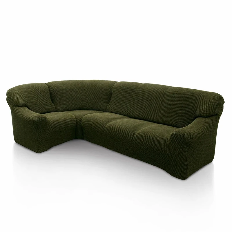 SOFASKINS Super Elastic Corner Sofa Cover, Washable, Breathable, Comfortable and Durable, Sofa Cover, Easy to Install, Dimensions (340-540 cm), Grass Colour