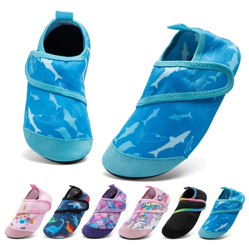 Water Shoes for Kids Girls Boys Swim Shoes Quick Dry Non-Slip Water Skin Barefoot Sports Shoes Toddler Beach Shoes Aqua Socks for Outdoor