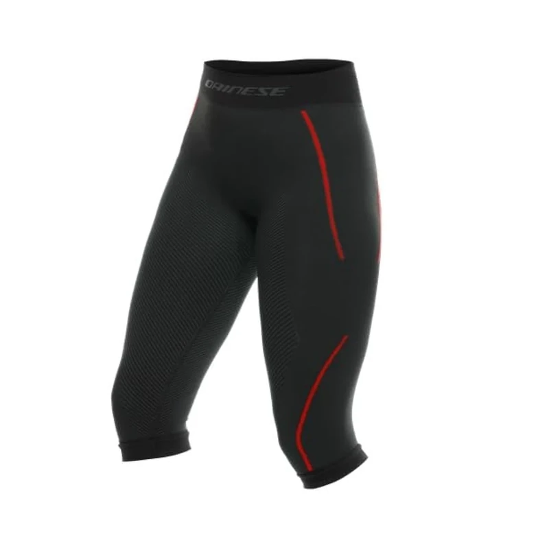 DAINESE, WOMEN'S 3/4 SKI THERMAL UNDERPANTS, BLACK/RED, XS/S