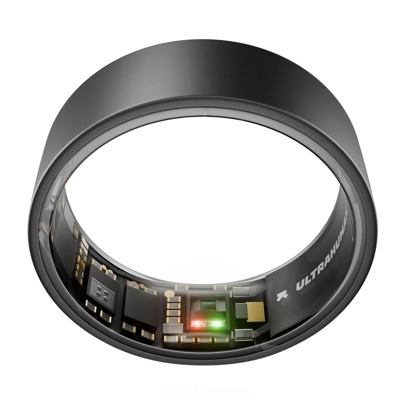 ULTRAHUMAN Ring AIR - Matte Grey - Size 9 - Smart Ring | No Monthly Subscription | Size First with Sizing Kit | Sleep Tracking Wearable - Heart Rate - Fitness Tracker