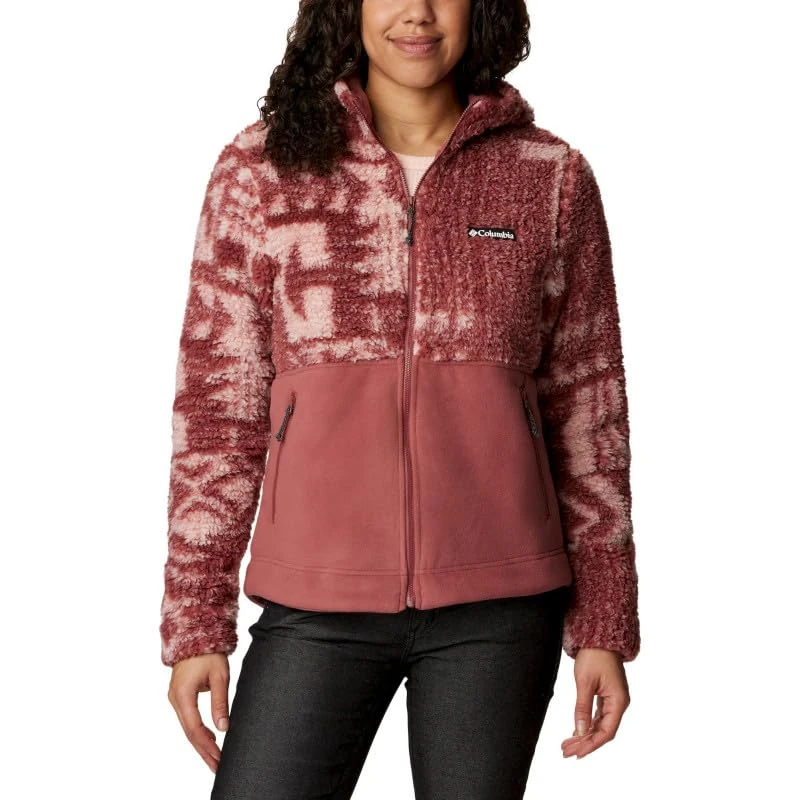 Columbia Sweatshirt Winter Pass™ Sherpa Hooded Full Zip Red XS Women, red, XS