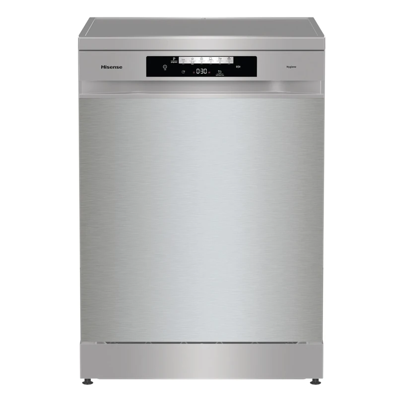 Hisense 14 Place Settings Freestanding Standard Dishwasher, Stainless steel - D Rated, HS642D90XUK, 597 x 599 x 845 mm (L x W x H)