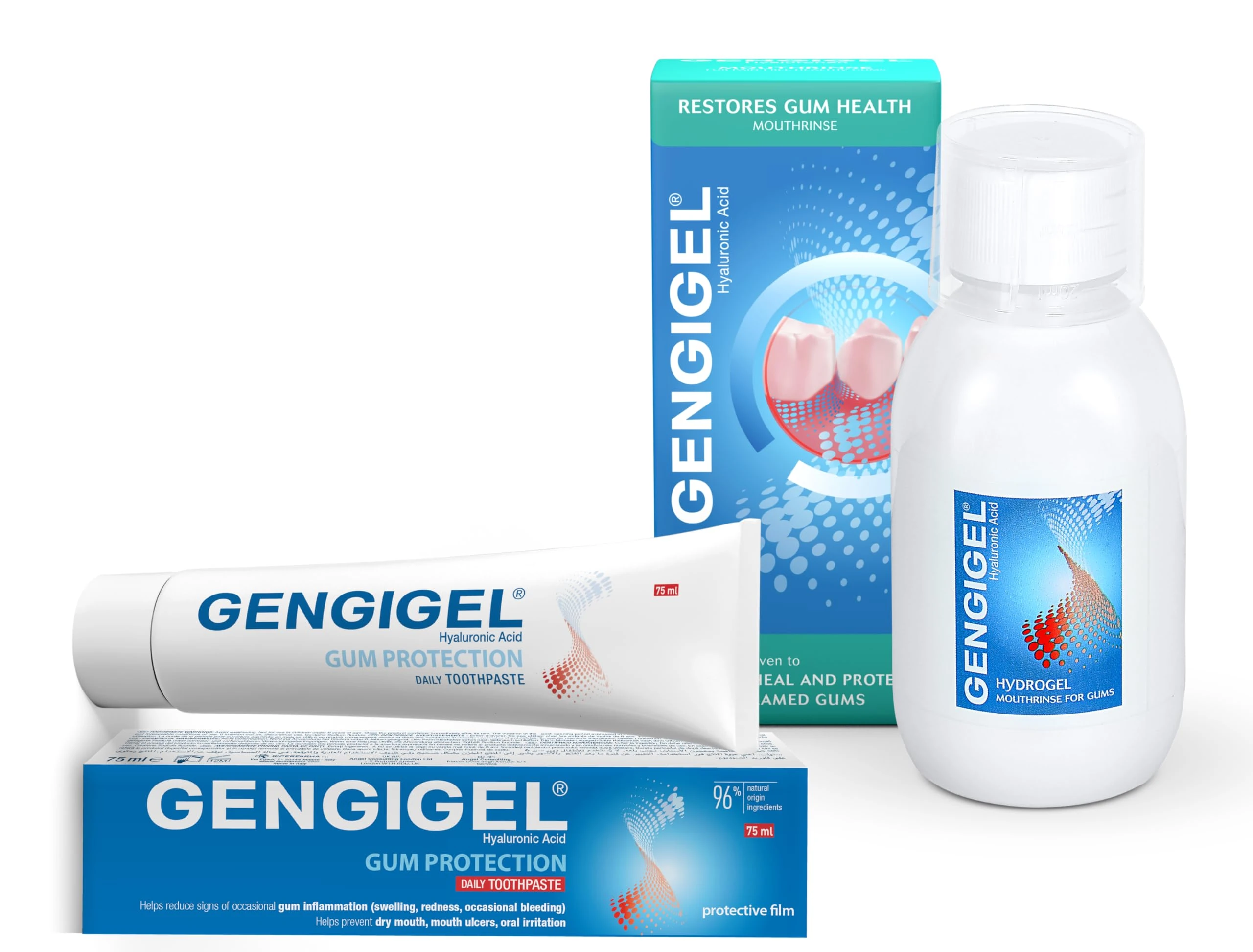 Gengigel Mouthrinse 300ml & Gengigel Toothpaste 75ml Bundle