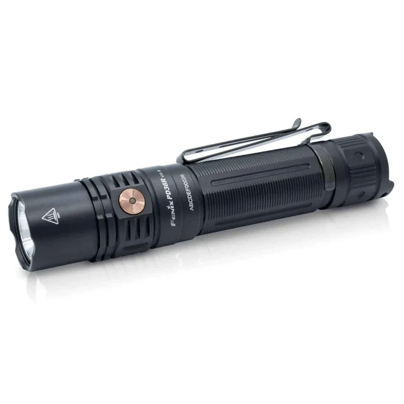 fenix PD36R v2.0 Rechargeable Tactical LED Torch | 1700 Lumens | 396m | 482 Hours | 21700 Battery Powered | USB-C Charging | Dual Switch Design | IP68, Black