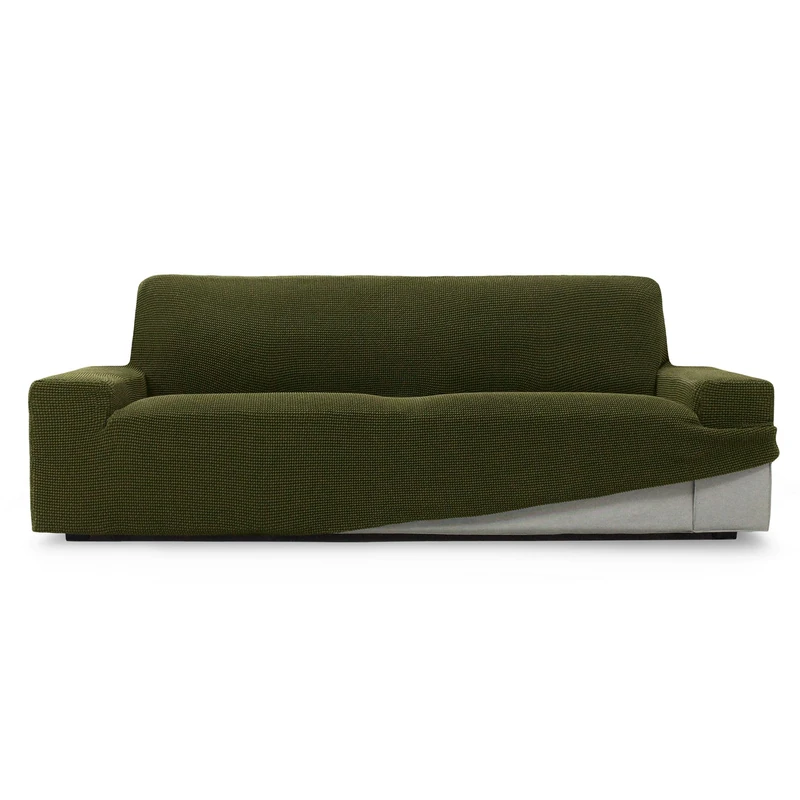 SOFASKINS® Super Elastic Cover, Sofa Cover 3 Seater, Breathable, Comfortable and Durable, Sofa Cover, Easy to Install, Dimensions (180-230 cm), Grass Colour