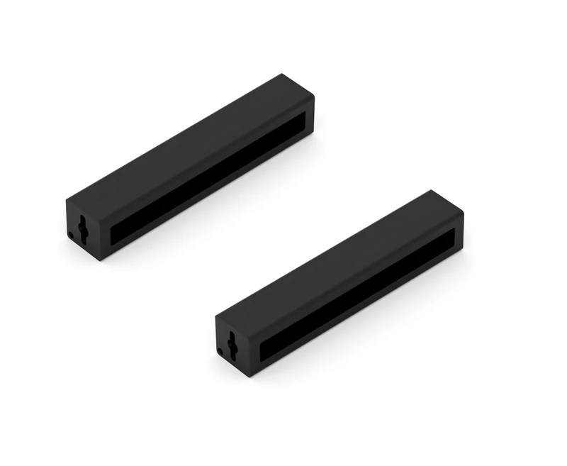 Alberts 834944 Shelf Bracket Jona | a Pair | Shelf Bracket as a Pair or Single | Black | Size 40 x 220 x 40 mm