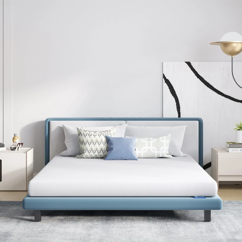 Avenco Gel Memory Mattress 150x190 Reversible Gel Memory Foam Mattress Medium High Firm Breathable Blue King