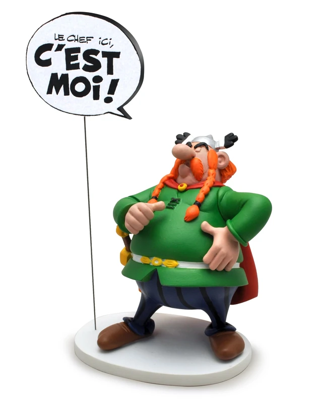 Plastoy - Collection Bulle : Abraracourcix - Le chef ici, c'est moi ! - Nouvelle Edition Figurine