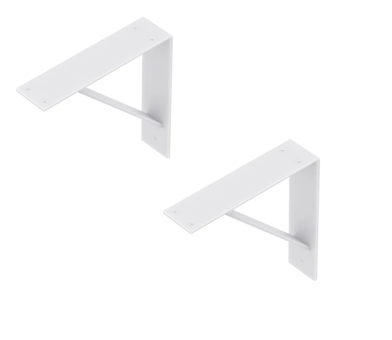 Alberts 869649 Shelf Bracket Sam | a Pair | Shelf Bracket Available in Different Trendy Colours | Shelf Bracket as a Pair or Single | Size 205 x 205 x 50 mm - Image 1