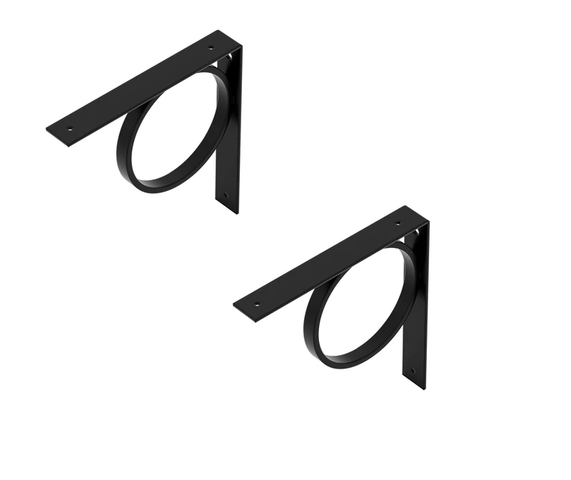 Alberts 869656 Shelf Brackets Tom | a Pair | Shelf Brackets Available in Different Trendy Colours | Shelf Brackets as a Pair or Single | Size 205 x 205 x 30 mm