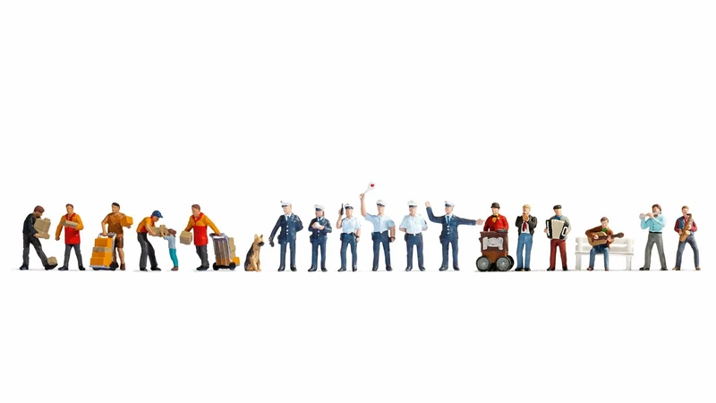 NOCH 16125 XL Set "In der Stadt", Multi-Coloured