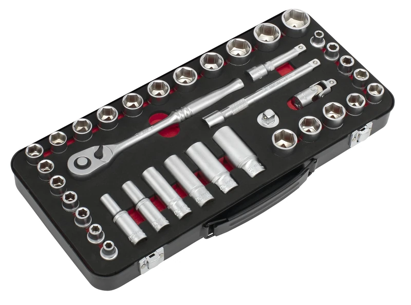 Sealey Premier Platinum 37pc 3/8" Sq Drive Socket Set - Metric/Imperial - AK7923