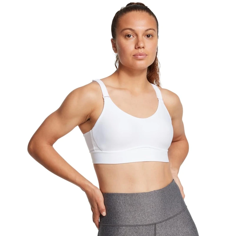 Under Armour UA Infinity Mid 2.0 Bra - Bras - Tops - White/White - Size: L A-C