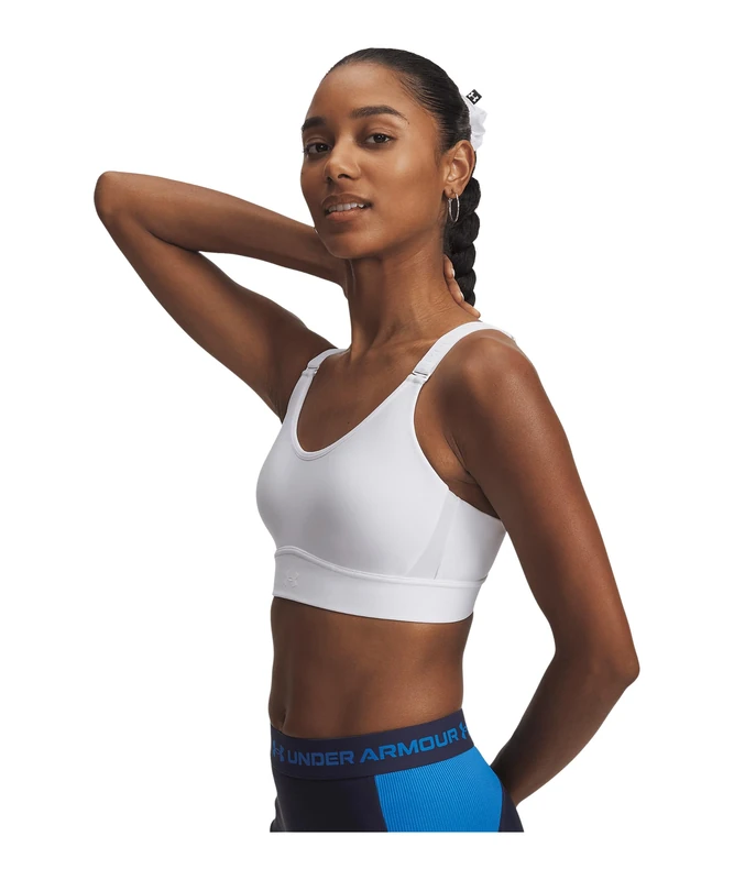 Under Armour UA Infinity Mid 2.0 Bra - Bras - Tops - White/White - Size: XS D-DD