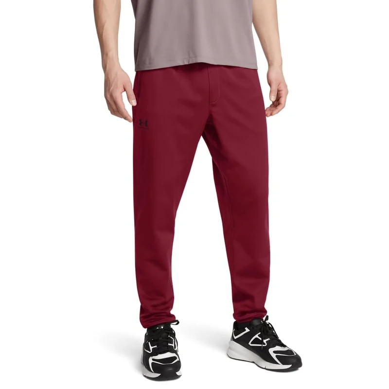 Under Armour Men's Sportstyle Logo Tank Vest, (626) Cardinal/Black, S