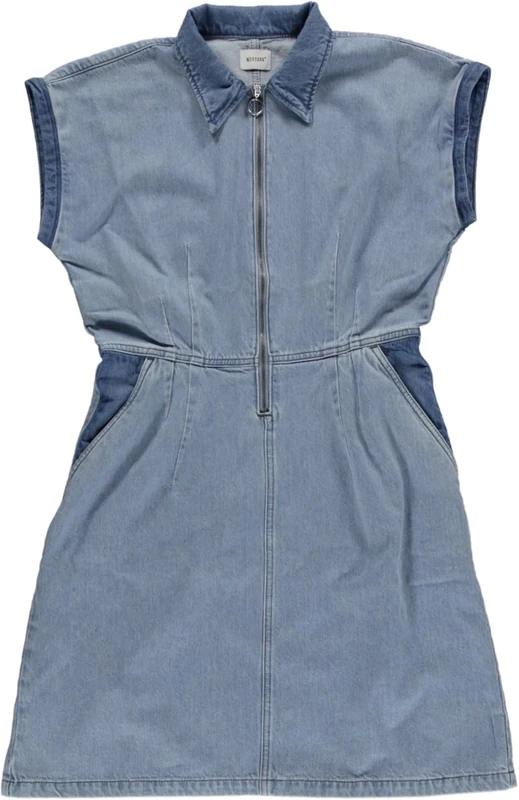 MUSTANG Women's Style Marlette Denim Dress, Medium Blue 411, 14