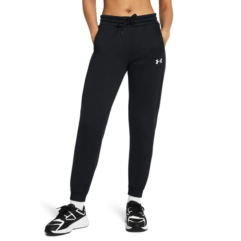 Under Armour Women's ArmourFleece Jogger Shorts Black