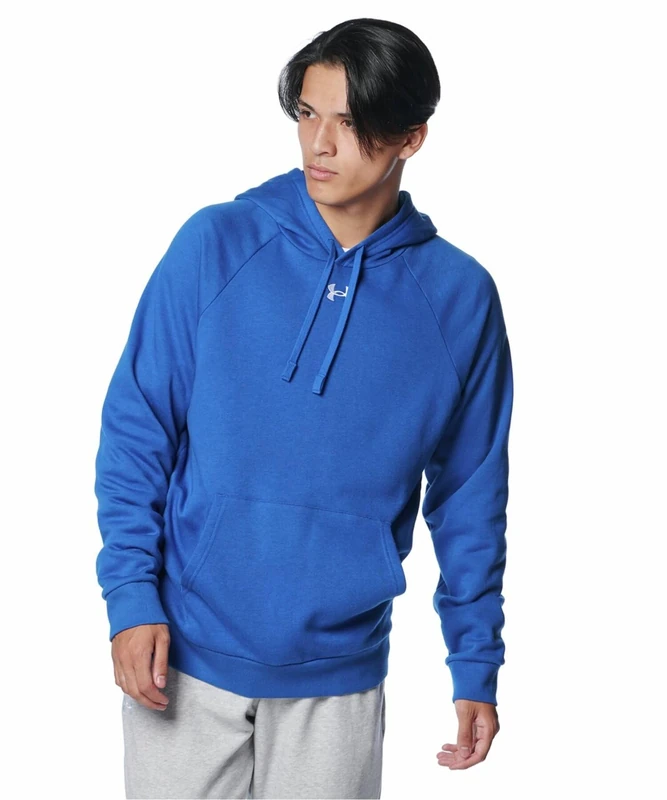 Under Armour Mens Ua Rival Fleece Hoodie Sweatshirt, Tech Blue, L EU