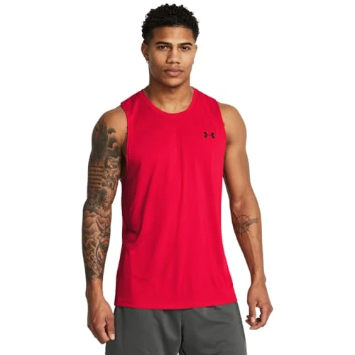 Under Armour Men's Tech Tank T-Shirt - Red, 4X-Large Tall