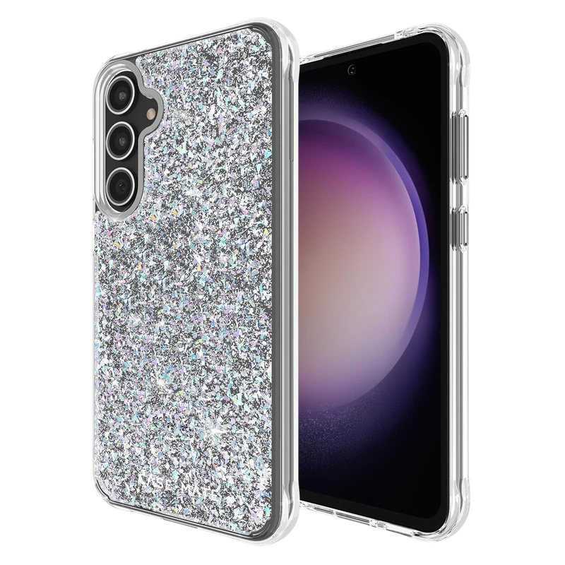 Case-Mate Samsung Galaxy S23 FE 5G Case [6.4"] [12ft Drop Protection] [Wireless Charging] Twinkle Disco Phone Case for Samsung Galaxy S23 FE 5G - Luxury Bling Glitter Case w/Anti-Scratch, Shockproof