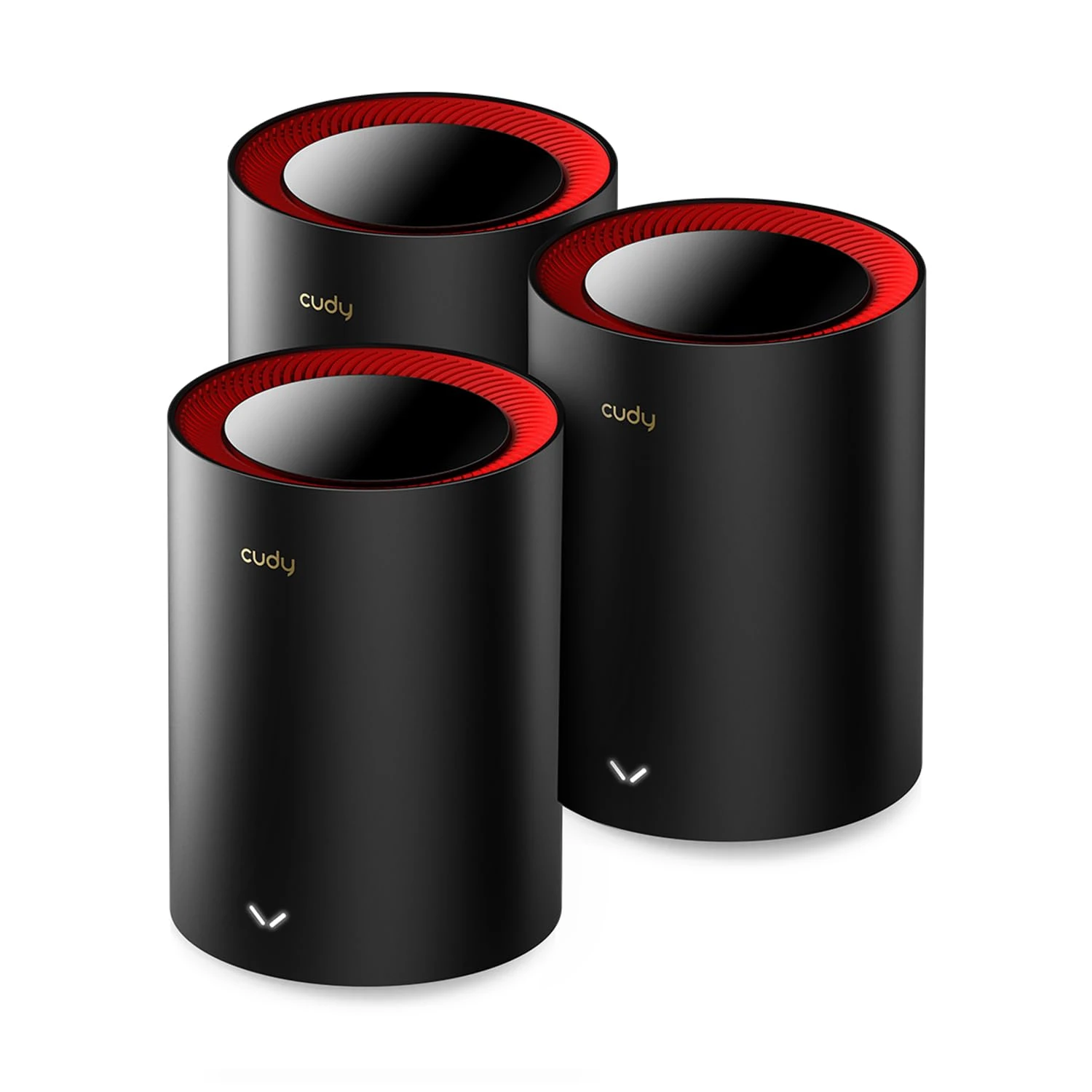 Cudy AX3000 2.5G Whole Home Wi-Fi 6 Mesh System, Up to 7000 Sq.Ft., 2.5G WAN, Ethernet Backhaul, Wireguard, OpenVPN, Zerotier, Cloudflare, DDNS, 2023 Release M3000 3-Pack