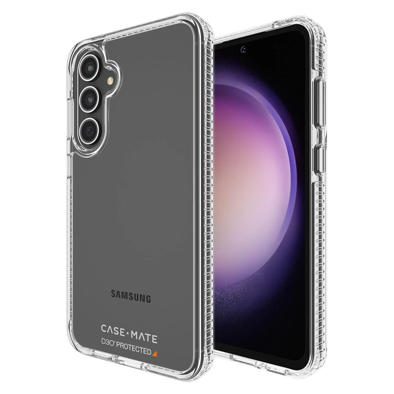 Case-Mate Ultra Tough Clear Samsung Galaxy S23 FE 5G Case [16ft D3O Drop Protection] [Wireless Charging Compatible] Phone Case for Samsung Galaxy S23 FE 6.4", Slim, Anti Yellow, Anti Scratch Tech