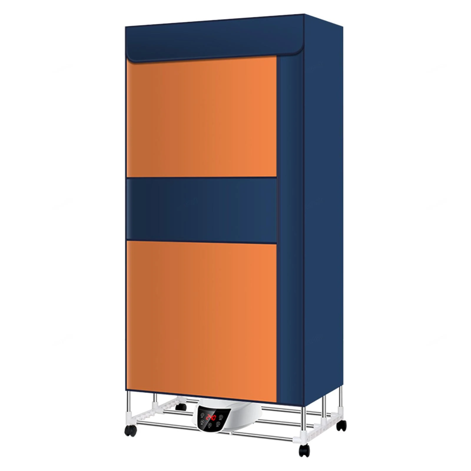 ALIEDA Clothes Dryer Electric Indoor, Fast Drying Intelligent Constant Temperature Electric Dryer, Large Space Foldable Heated Drying Rack Energy Saving,Blue