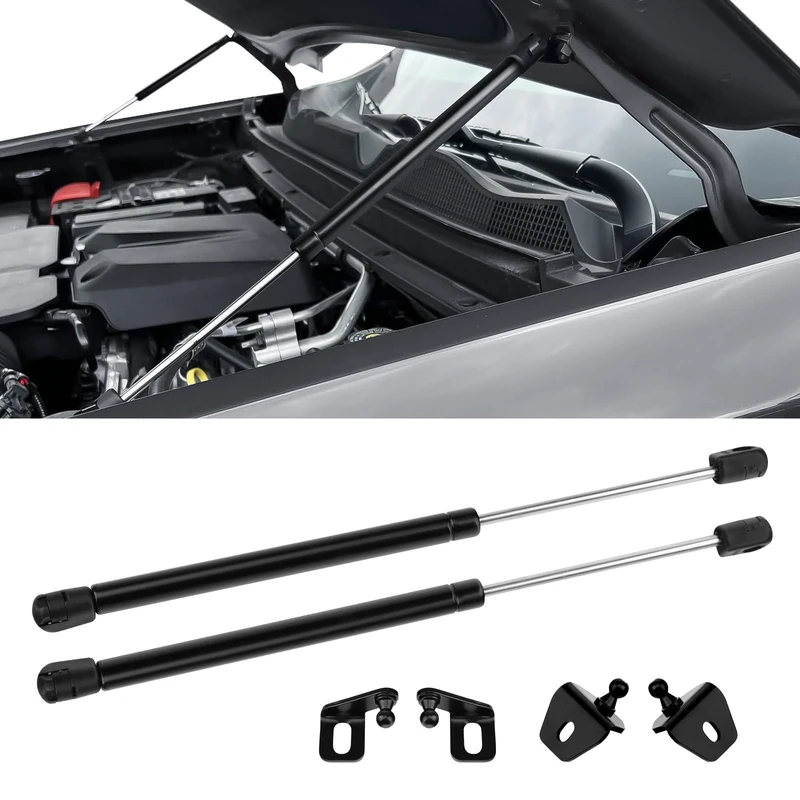 TECHPICCO Hood Lift Support Fit for Chevy Colorado/Canyon GMC 2023 2024, Hood Strut No Drill Front Gas Springs Shocks Compatible with Chevy Colorado/GMC Canyon Accessories 23+