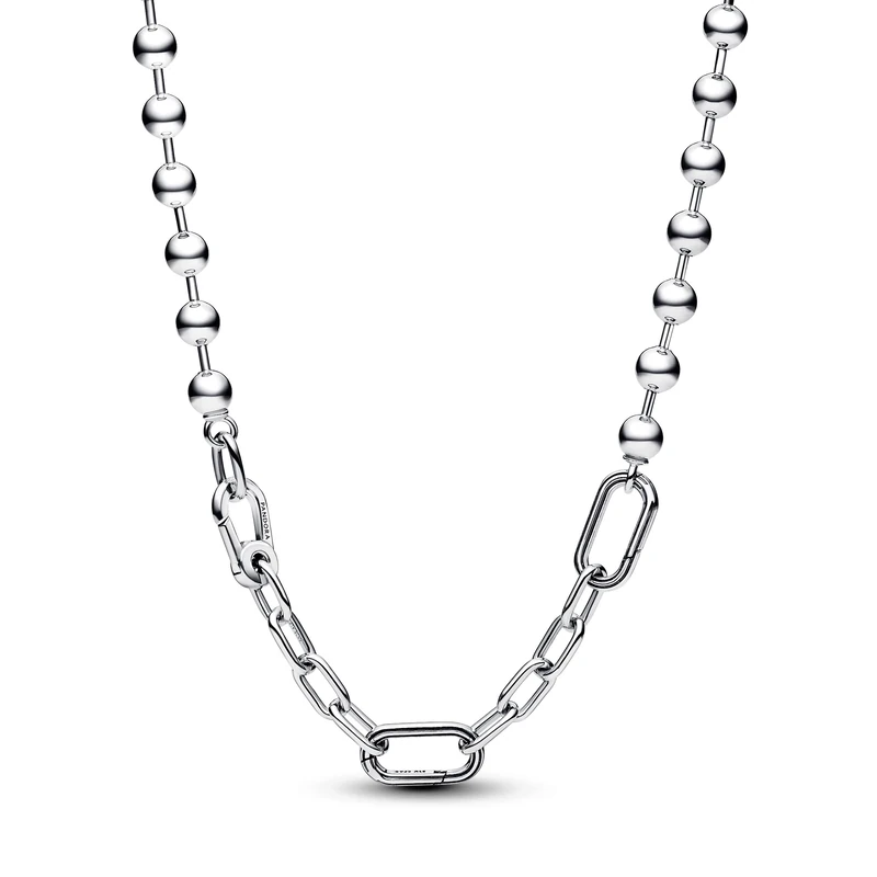 Pandora ME Sterling silver bead & link necklace, 45