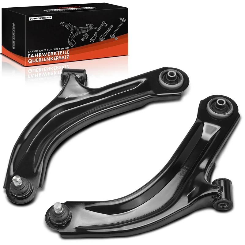 Frankberg 2x Control Arm Front Axle Rear Compatible with Micra C+C III K12 1.4L 1.6L 2005-2010 Micra III K12 1.0L-1.6L 2003-2010 Note E11 NE11 1.4L-1.6L 2006-2012 Replace# 54500AX600