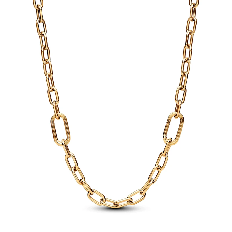 Pandora ME Small link 14k gold-plated necklace, 50
