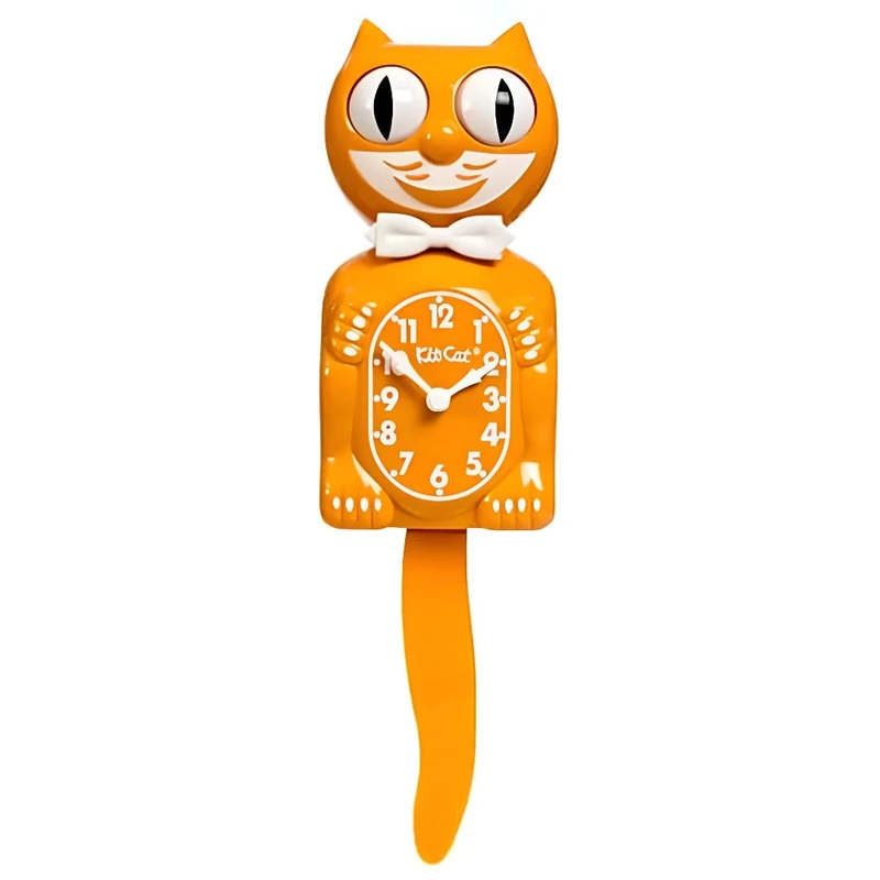 Kit-Cat Clock - Festival Orange