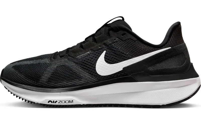 NIKE DJ7884-001 AIR Zoom Structure 25 WOM Women Black/White-DK Smoke Grey UK 4