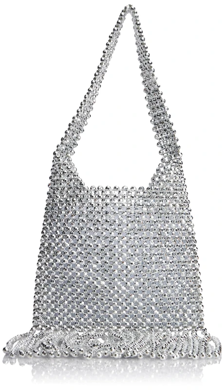 FELIPA Women's Handbag Bag Clutch, Silver, One Size